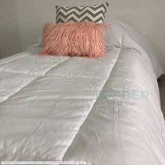 Para 1, 1 ½ y Twin Size: Acolchado Blanco Matelasse 6