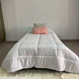 Para 1, 1 ½ y Twin Size: Acolchado Blanco Matelasse