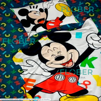 1 Y 1 ½ PLAZA - JUEGO DE SÁBANAS PREMIUM PERSONAJES DE DISNEY