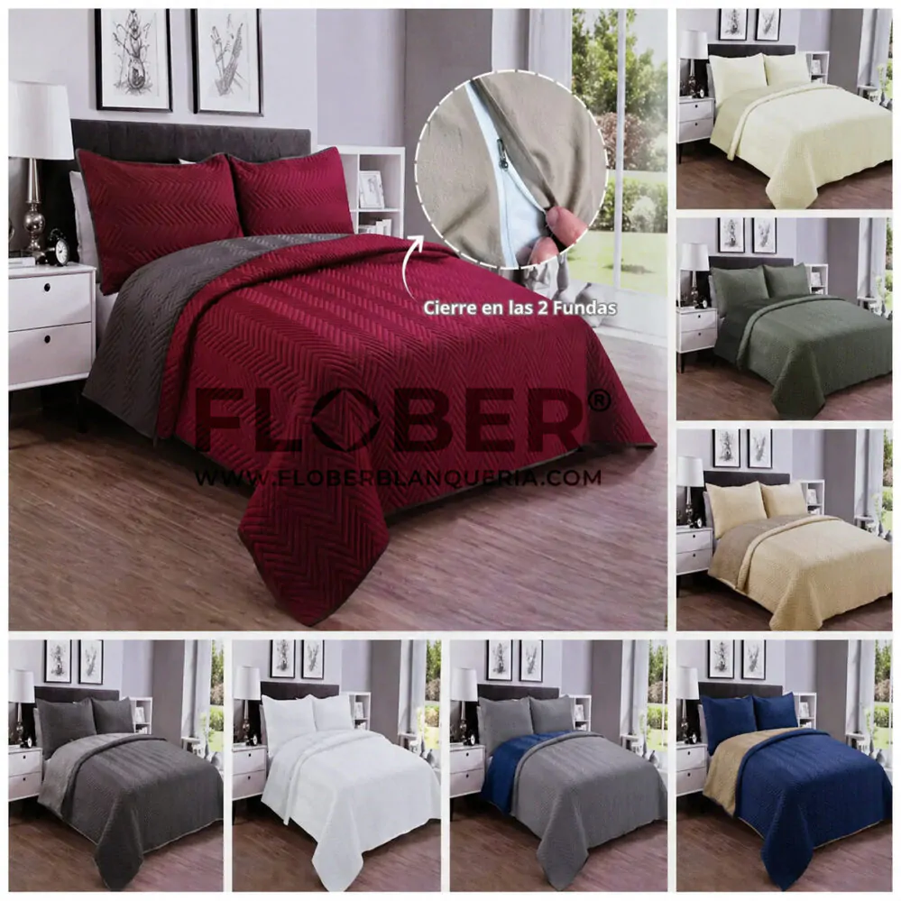 Para King y Queen Size: Cubrecama Cover Micromatelase Importada Con 2 Fundones Para King y Queen Size: Cubrecama Cover Micromatelase Importada Con 2 Fundones 2