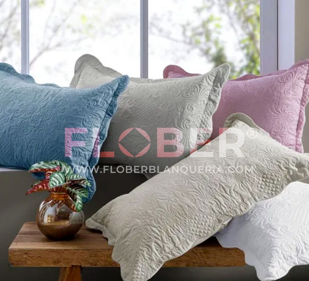 Medidas 75x55cm c/u:2 (Dos) Fundas Decorativas Importadas Premium Matelasse Con Pestaña 2