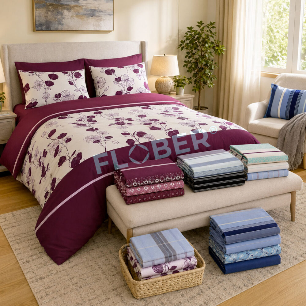 Para Queen Size: Juego De Sábanas Americanas Estampadas Algodón 1