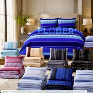 Para King y Queen Size: Juego De Sábanas Estampadas Algodón Casa Premium