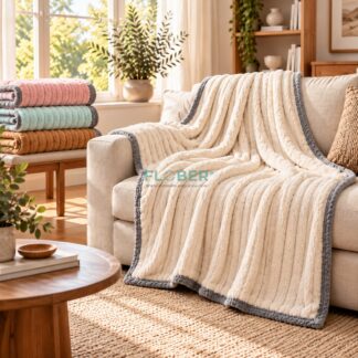 Para Queen Size: Manta Cubrecama Super Suave con Relieve